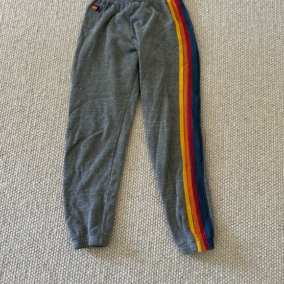 Aviator Nation Gray Sweatpants with Rainbow Accents - Picture 4 of 6